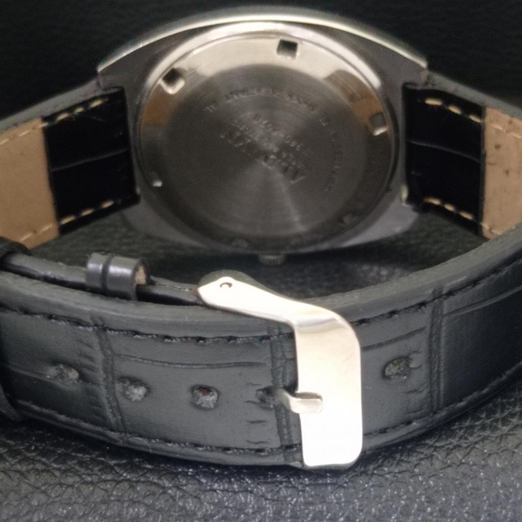 ALLWYN HAND-WINDING 6300A VINTAGE INDIA MENS BLUE COLOR DIAL WATCH a703946-1