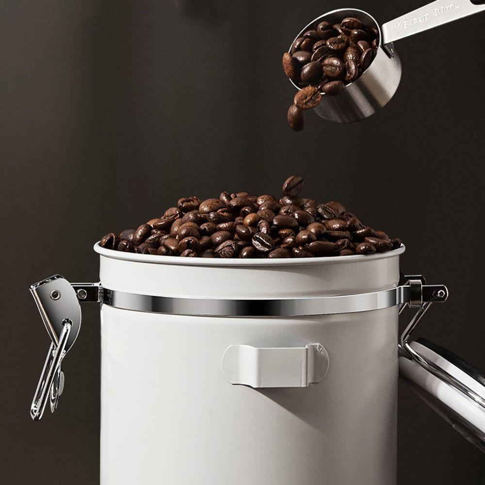 Date Tracker Beans Storage Container Measuring Scoop Coffee Storage Jar Food Storage Box Cereal