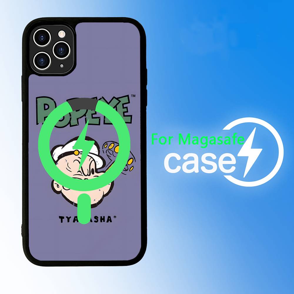 P-PopeyeS The SailorS For Magsafe Magnetic Case For IPhone 17 Air 16 15 14 13 12 11 Pro Max Plus Wireless Charging