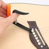 Solo Guitar Capo 3 in 1 Multifunctional Universal Professional Musical Instrument Supplies(Black Orange )