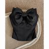 French Bow Strapless Slim Tank Top - Sexy, Trendy Design for Women