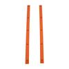 Rib Bones Rails Wear Resistant Durable Stable Flexible Glossy Appearance Longboard Rails Ribs BonesOrange