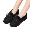 New Doudou shoes women's autumn and winter warm thick-soled fluffy shoes flat-soled warm cotton shoes with velvet outer wear