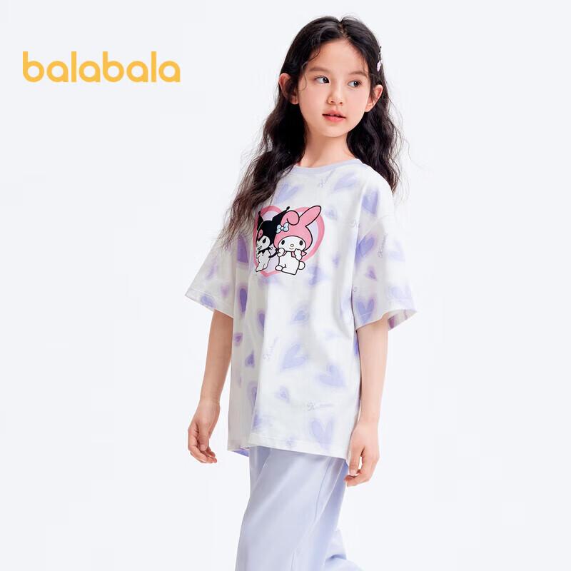 Balabala Girls  Sanrio Character Short Sleeve T-Shirt 150