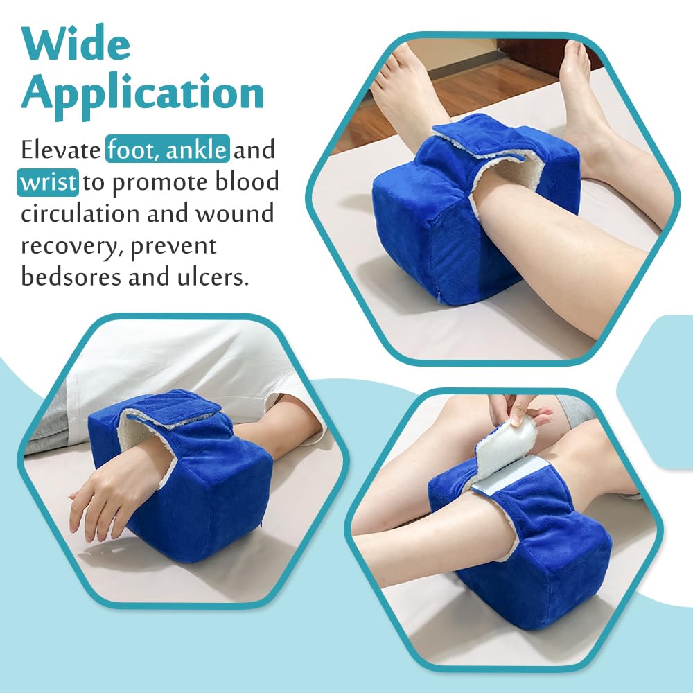 Foot Elevation Pillow Post Surgery Ankle Heel Protector for Pressure Sores Leg elevation Feet Pillow for Swelling Bed Sore Pressure Ulcer Cushion