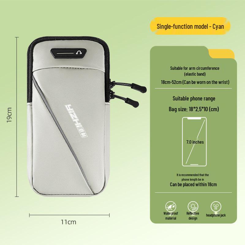 Waterproof Sports Armband for Phones - Thin Fitness Sleeve & Wrist Bag for Men and Women