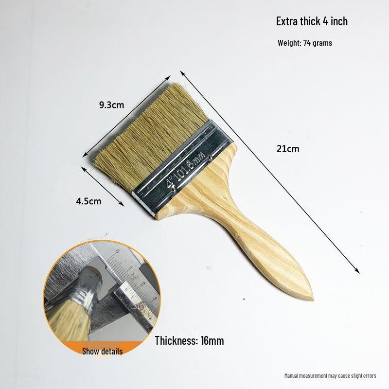 Multi-Purpose Bristle Brushes: Industrial Glue, Barbecue, Household, Hard/Soft Bristles for Cleaning & Dust Removal