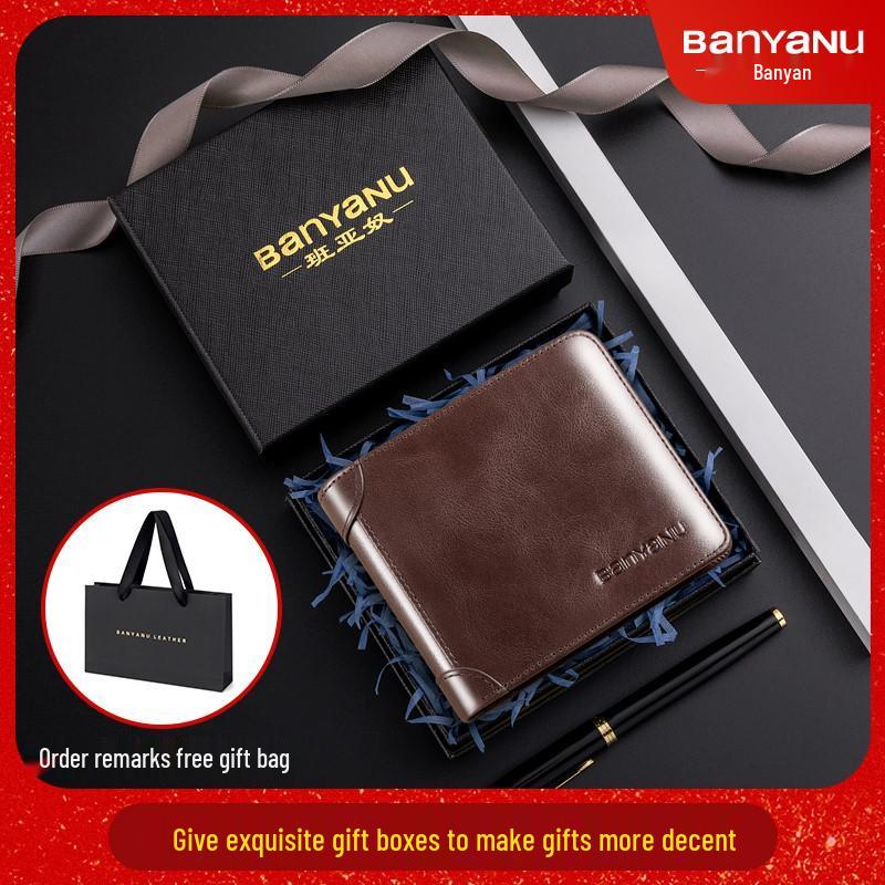 Herren 2025 Neuer Stil Rindsleder Geldbörse mit Geldklammer und Führerscheinfach