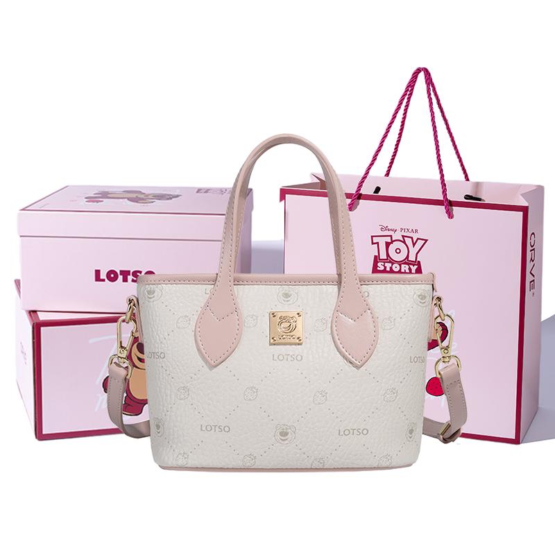 New Disney Lotso PVC Shoulder Bag, Crossbody Bag, Handbag Regular Women's Pink BMK-72649