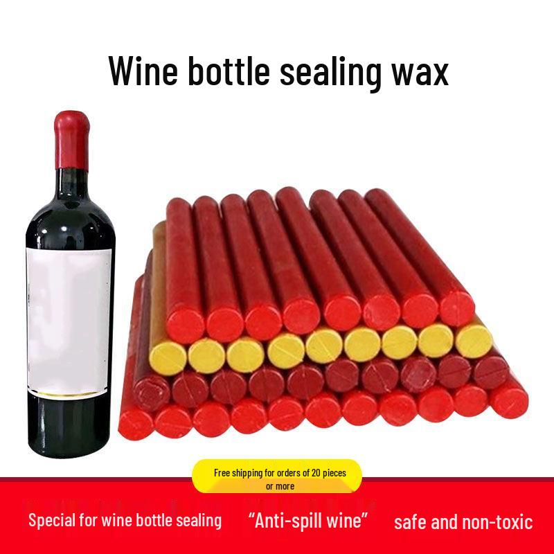 Round Wedding Invitation Wax Stick for Sealing, Hot Melt Glue Gun Compatible, Ideal for Wine Jar Sealing and Wax Cellar Storage