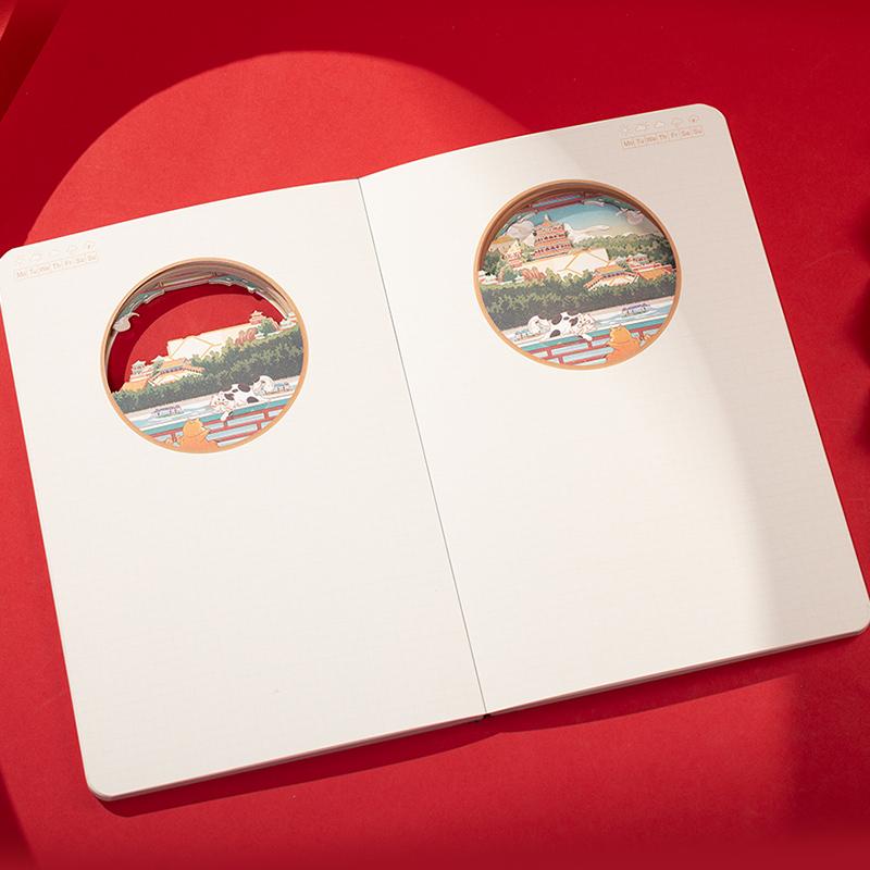 Customizable A5 Size 3D Three-Dimensional Notebook for Corporate Gifts Birthday Gifts or Tourist Souvenirs Store Sales