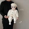2025 Autumn/Winter Stylish Baby Jumpsuit Romper - Long Sleeve Outdoor Wear for Young Babies