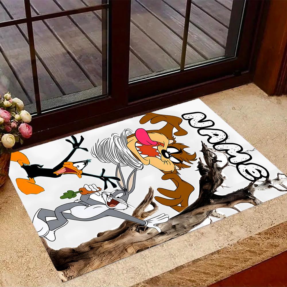 Looney Tunes Adventure Customize Your Name Carpet Perfect for Balcony Kitchen Dining Room Dormitory Antislip Carpet Office home decor