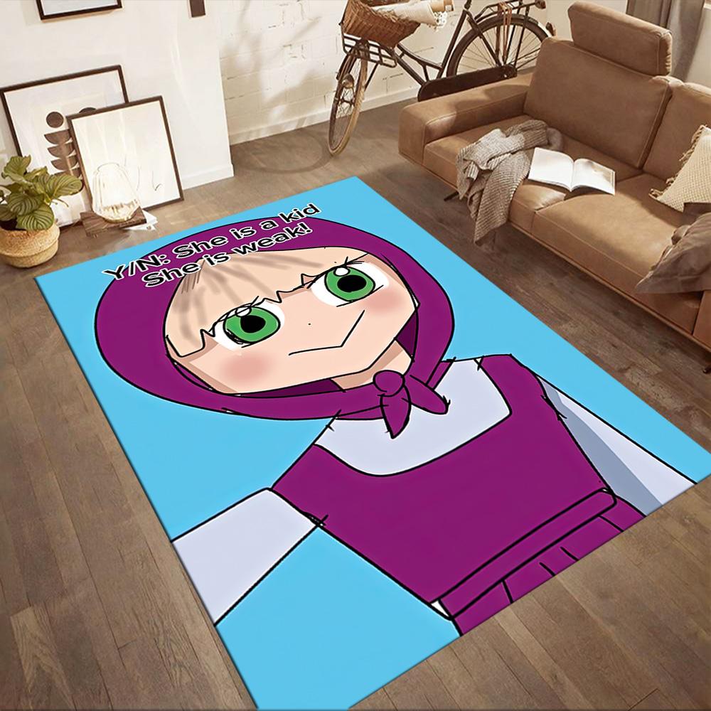 Masha Bear Carpet Suitable for Balcony Dormitory Playrooms Dining Room Anti-slip Rug Office Home Decor Wedding Party Gift