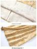 Elegant Golden Qipao-Style Dress: Silk Brocade with Gold Thread