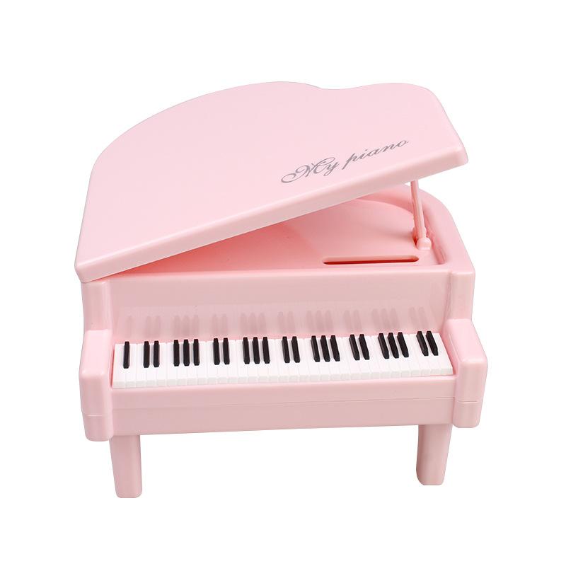 Simulationsklavier Spardose Kindersparspielzeug Heimdeko Ornament Kreatives Klavier Münzbank für Kinder Geburtstagsgeschenke