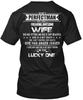 Tattooed Wife Freaking Im Not A Perfect Man T-Shirt Made In USA Size S To 5XL