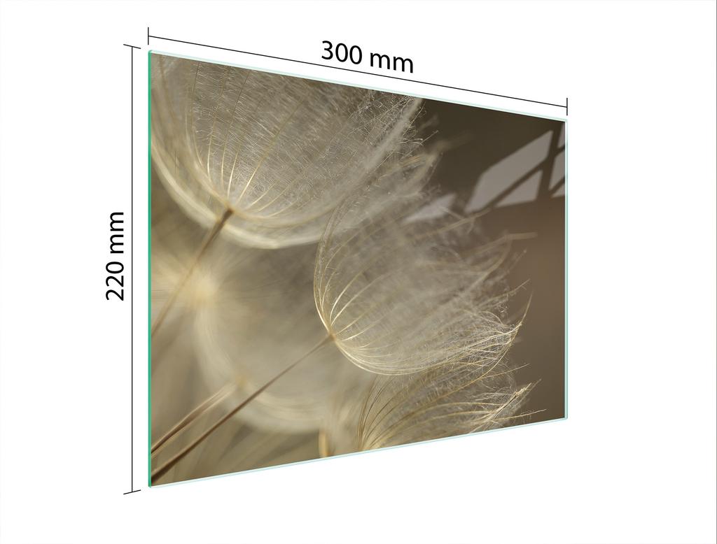 SZKLANA DESKA DO KROEJNIA 30x22 KWIAT