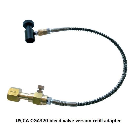 CGA320/W21.8 CO2 Cylinder External Hose Refill Adapter for Soda Maker Machine Sale Goods