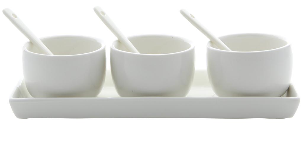 BOWLS CONTAINERS FOR SAUCE AND DIP 3 Pcs SET