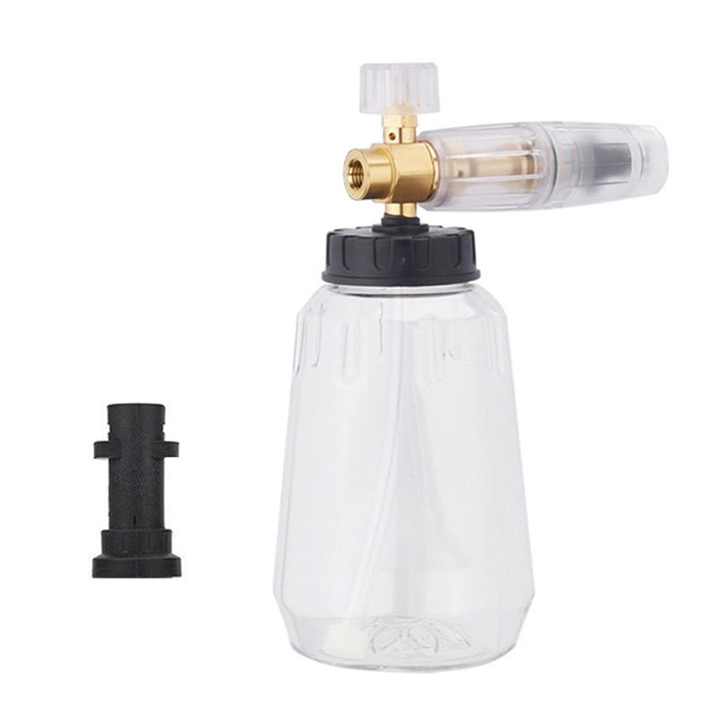 A16P-Foam Pot For Karcher K Series 1/4" Quick Connect For Car Washer With Adapter 1L High Pressure Adjustable Nozzle For Car Boa
