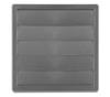 Ventilation Grille With Gravity Louver 170*170, Fi 100 Gray - Rx 02-308