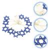 Pcs Six Pointed Star String Light Hanukkah Decorations Party Supplies Je Festive Garland Warm Lighting Outdoor Indoor