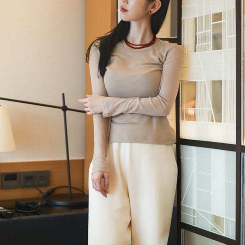 Modernlike Silver 925 Jaman Jade Stone Necklace 4mm