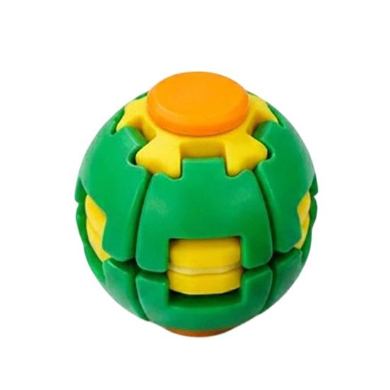 Concentration Training Toy 3D Printed Stress Ball, Press & Rotating Finger Spinner, Decompression Ball Fidget Toys, Portable Ergonomic for Office
