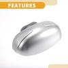 Partuto 1 Pair Universal Blind Spot Car Mirrors - Car Auxiliary Mirrors 360 Degree Rotation Adjustable - Glass Silver Tone