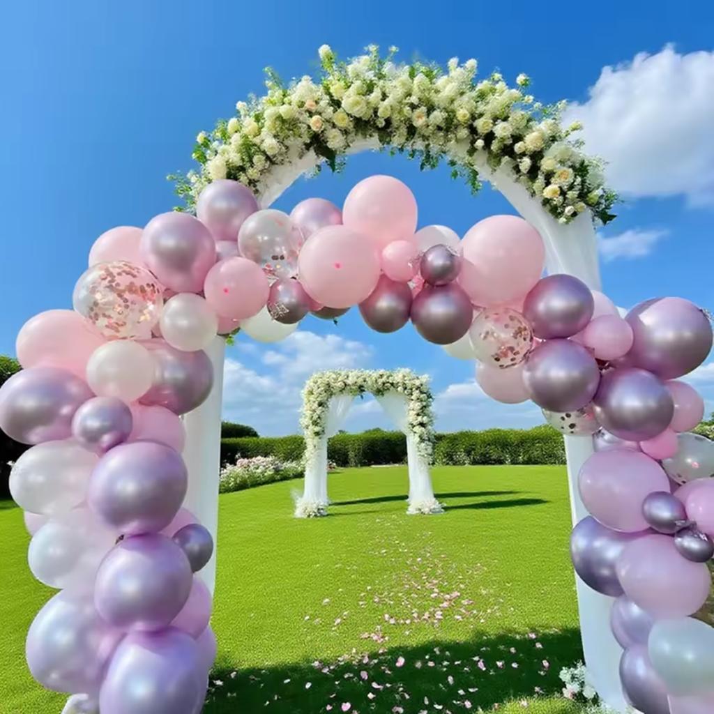 10inch 30/50pcs Pink Latex Balloon Set, Suitable for Weddings, Birthdays, Themed Parties, Pre Wedding Parties, Family Gatherings