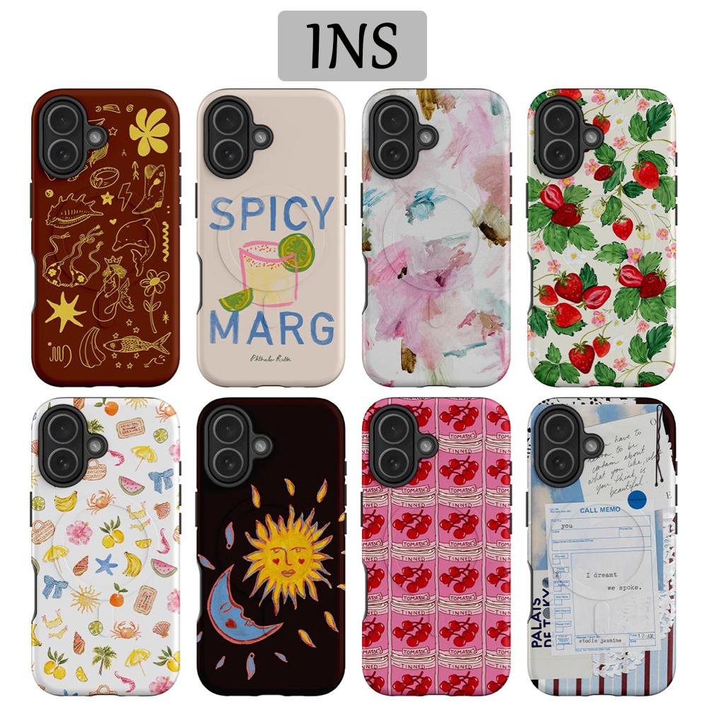 Custodia per Telefono Fragola Clmj per Samsung Galaxy A56 A36 A26 S26 S25 S24 S23 S20FE Ultra Plus 4G 5G Cover Posteriore di Lusso a Doppio Strato