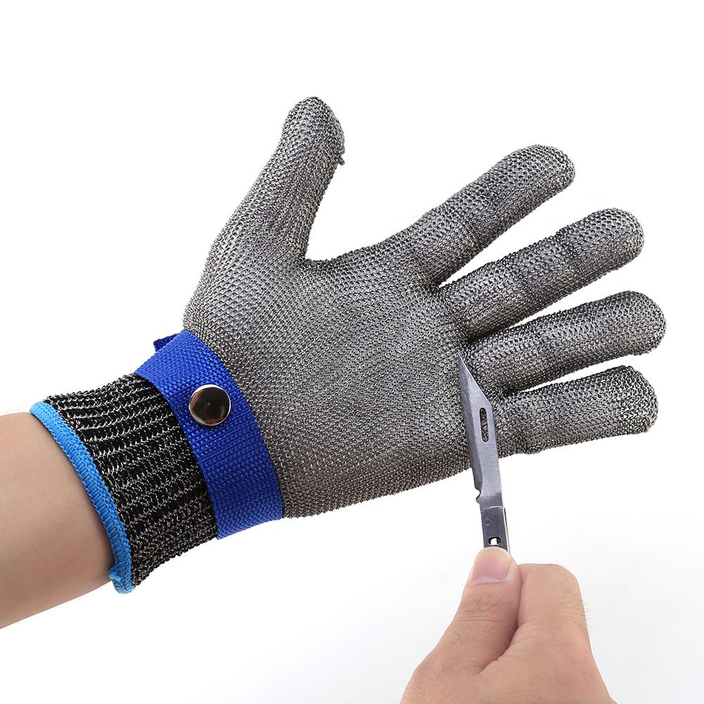 Cut Proof Stab Resistant Stainless Steel Wire Metal Mesh Butcher Cotton Glove