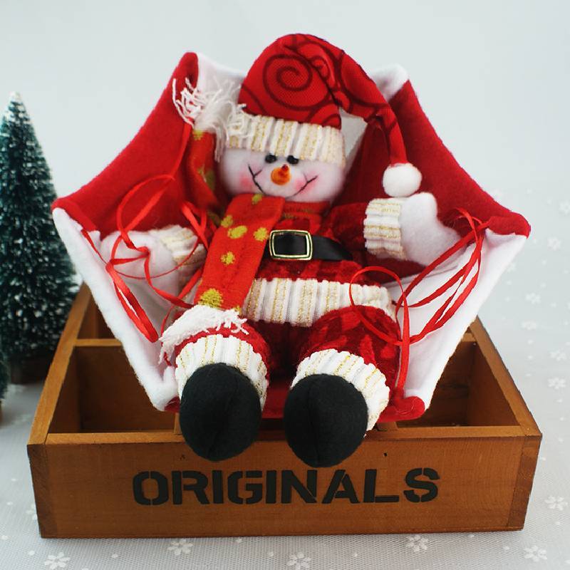 Christmas Santa Snowman Hanging Decorations For Festive Home Decor Red Snowman