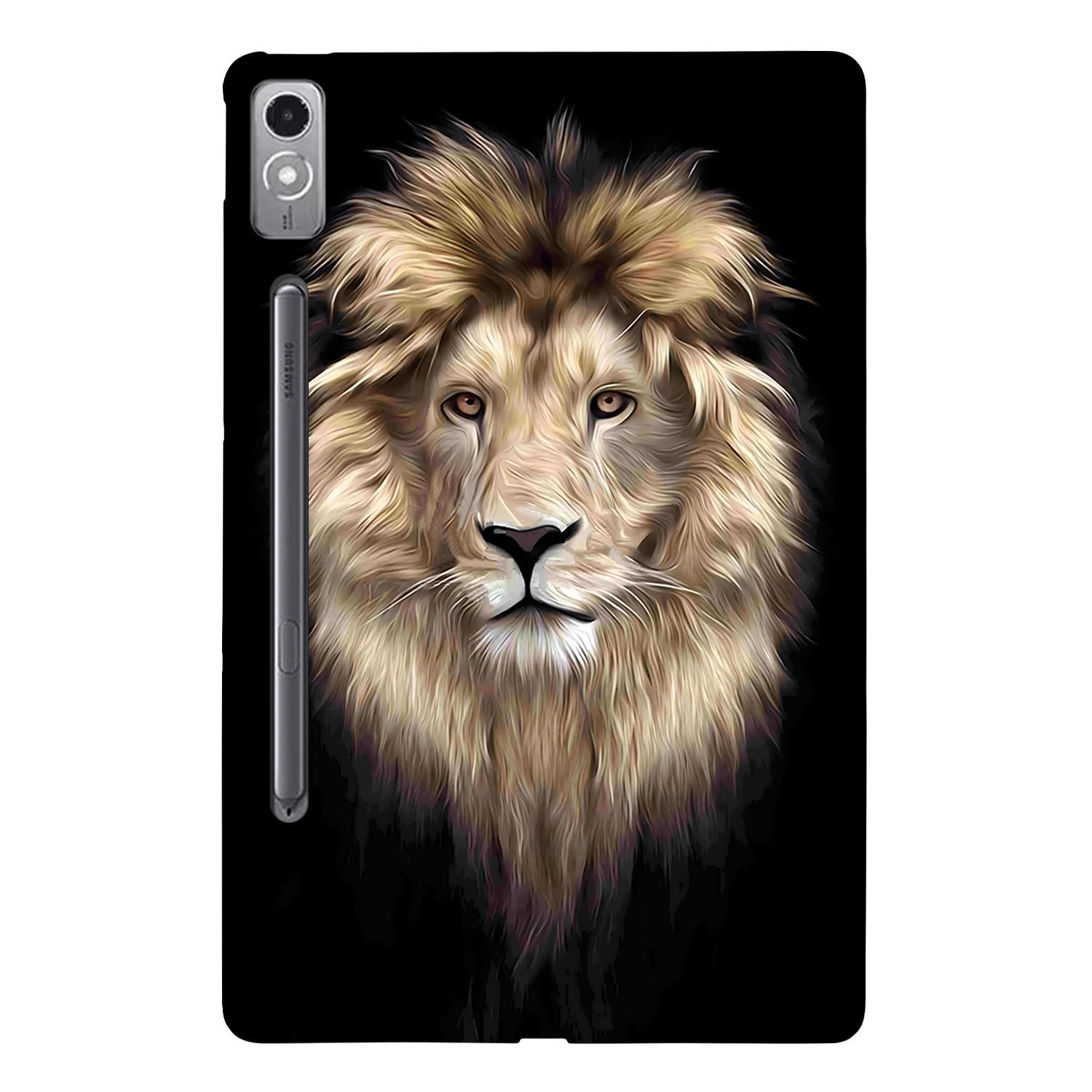 

For Lenovo Tab P12 TPU Case Pattern Printing Slim Tablet Protective Cover Lion