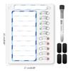 Improve Efficiency with Magnetic To Do List Chore Chart Portable Daily Routine Board for Kids and Adults Erase Board