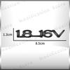 3D Chrom Metall 1.8-16V Emblem Heckklappe Heckklappe Abzeichen Aufkleber Dekor Für Opel ZAFIRA ASTRA-1.6 Optima Corsa Vectra Insignia