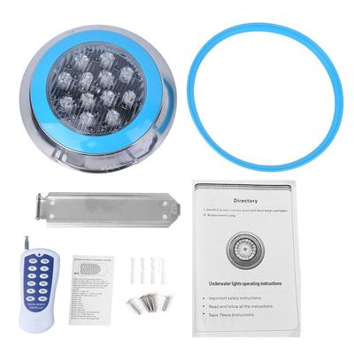 12LED 12W AC12V Nástěnné světlo k bazénu Dálkové ovládání IP68 Podvodní světla Dekorace