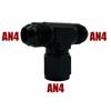 4AN 6AN 8AN 10AN 12AN Hose Tee Connector Fitting Male To Male Female Tee On Side Thread Fitting Adapter Junction Coupler Black
