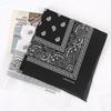 Unisex Cotton Bandana Kerchief Hip Hop Black Hair Band Neck Scarf Sports Headwear Wrist Wraps Head Square Scarves Handkerchief