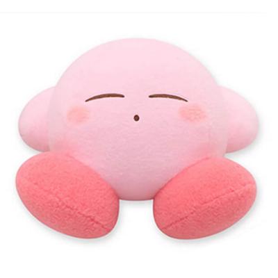 Adorable Sleeping Face Kirby Plush Toy, Made In a Wool Felt Style, Large Size (approx. 30cm) (Kirby)