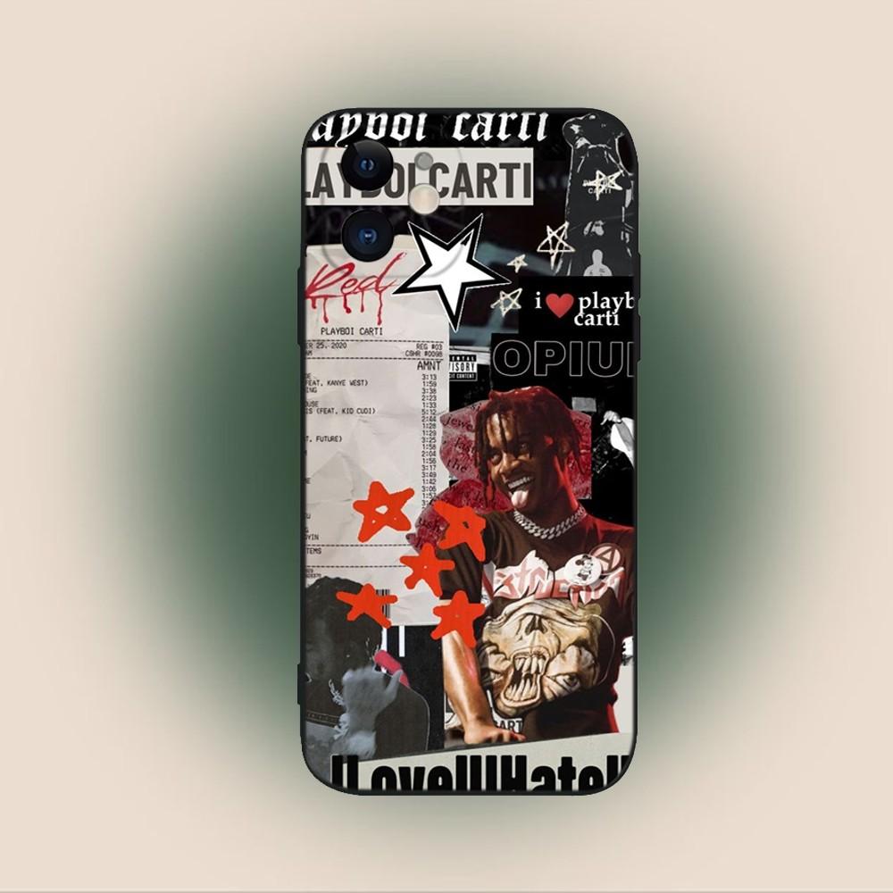 

Чехол для телефона Playboi Carti в стиле рэп для iPhone 17 16 15 11 12 14 13 Pro Max Mini X XS XR 7 Plus 16E Ударопрочный силиконовый чехол Fundas iPhone 7