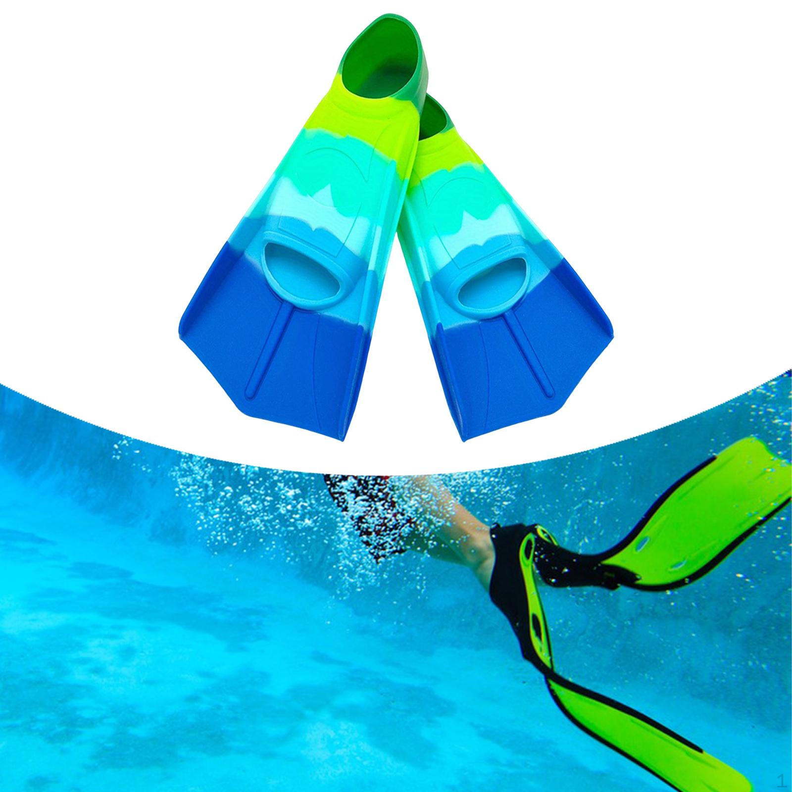 

2 Fins for Diving Training, Accessories Teenagers, Short Models Girls S