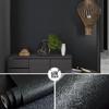 Gray Waterproof Self-Adhesive Wallpaper for Bedroom, Living Room, Dorm, or Shop Decor.