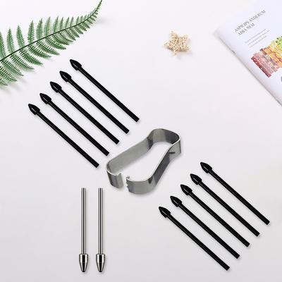 Náhradní hroty s klipem Titanová slitina Plastové hroty pro Samsung Tab S22/S23/S24 Ultra S Pen