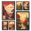 Japan Reise Poster Drucke Für Wohnzimmer Wohnkultur Japanischen Städten Wahrzeichen Von Tokyo Landschaft Leinwand Malerei Wand Kunst Geschenk