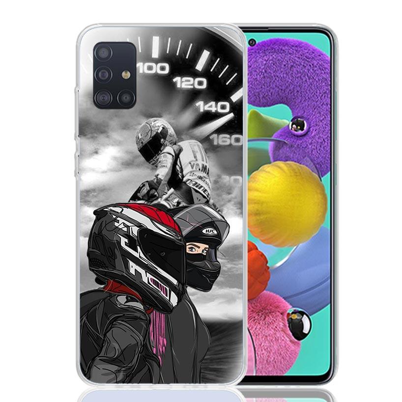 Motorcycle Rider Helmet For Samsung Galaxy A52S A42 A32 A22 A12 A02S A51 A50S Phone Case A41 A31 A21S A30S A20S A20E A70 A71 A40