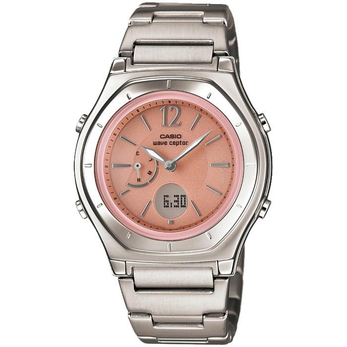 [Casio] Wave Ceptor Watch Solar Radio LWA-M160D-4A1JF Silver Pink