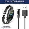 2-Pack Charger Replacement for FAFAFROG Dog Bark Collar, Magnetic Charging Cable, Black