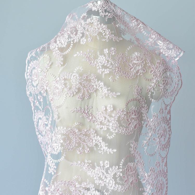 Embroidery Lace Accessories, Bridal Wedding Dress Diy Handmade Lace Clothing Clothes Sequined Lace Fabric Fabric